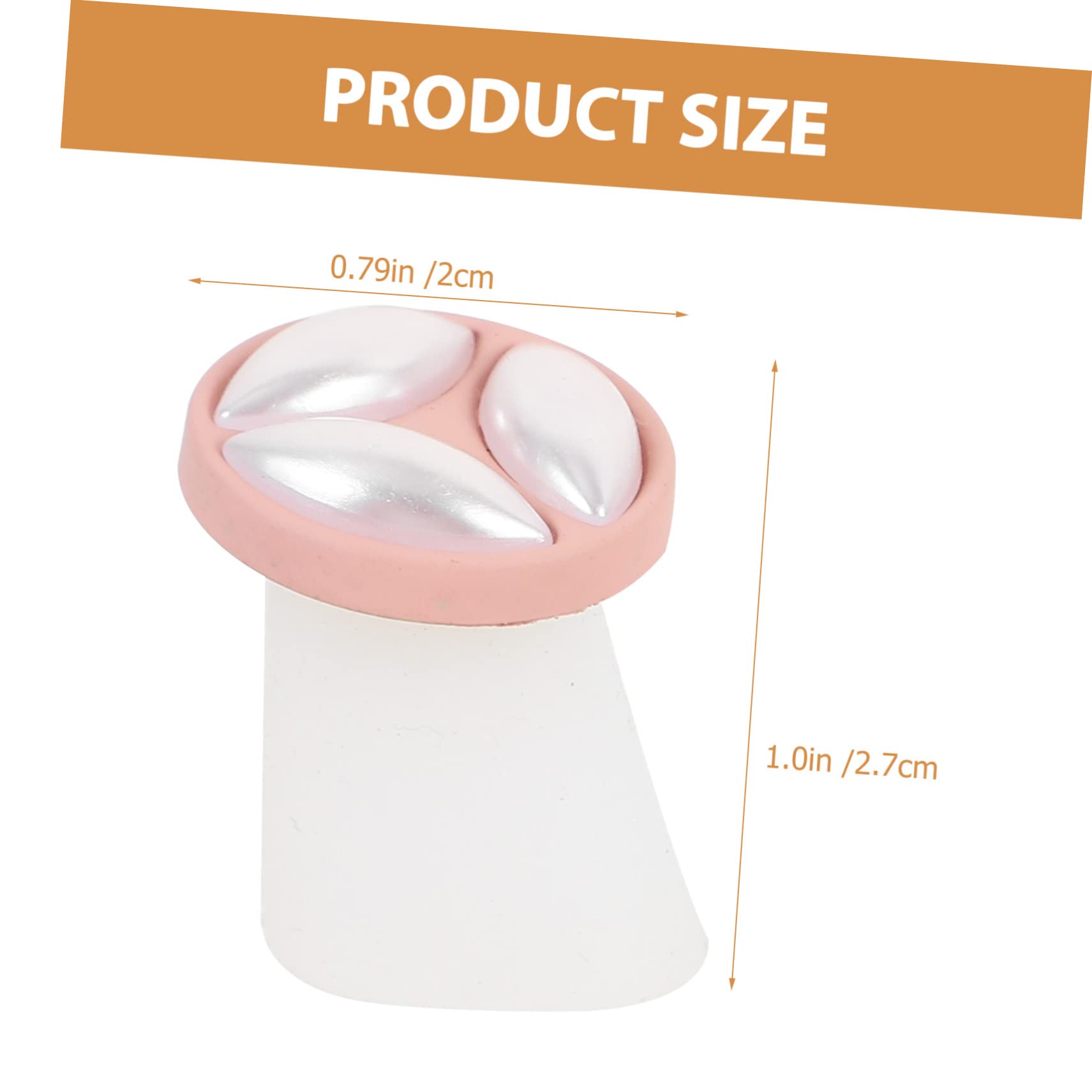 OUNONA 8Pcs Silicone Decorative Toe Separators for Reusable Toe Spacers for Nail Polish Application Comfortable and Skin Friendly Design for DIY Nail Art