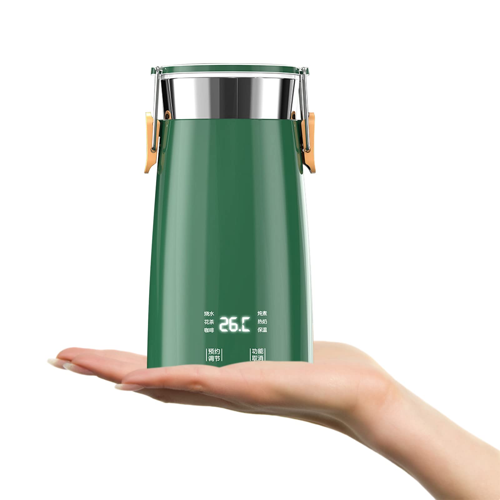 Bouilloire portative de voyage et tasse chauffante 500W pour café