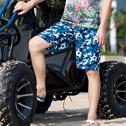 Maiyifu-GJ Men's Camo Quick Dry Swim Trunks Printed Beach Board Shorts with Pockets Mesh Lining Bathing Suits Swimwear4