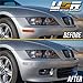 USR Z3 Side Marker Lights - Euro Style Clear Lens Front Bumper Sidemarkers Lamps Set (Left + Right) Compatible with 1996-2002 BMW Z3 Roadster/M Roadster/M Coupe (Amber Bulbs + Sockets Included)
