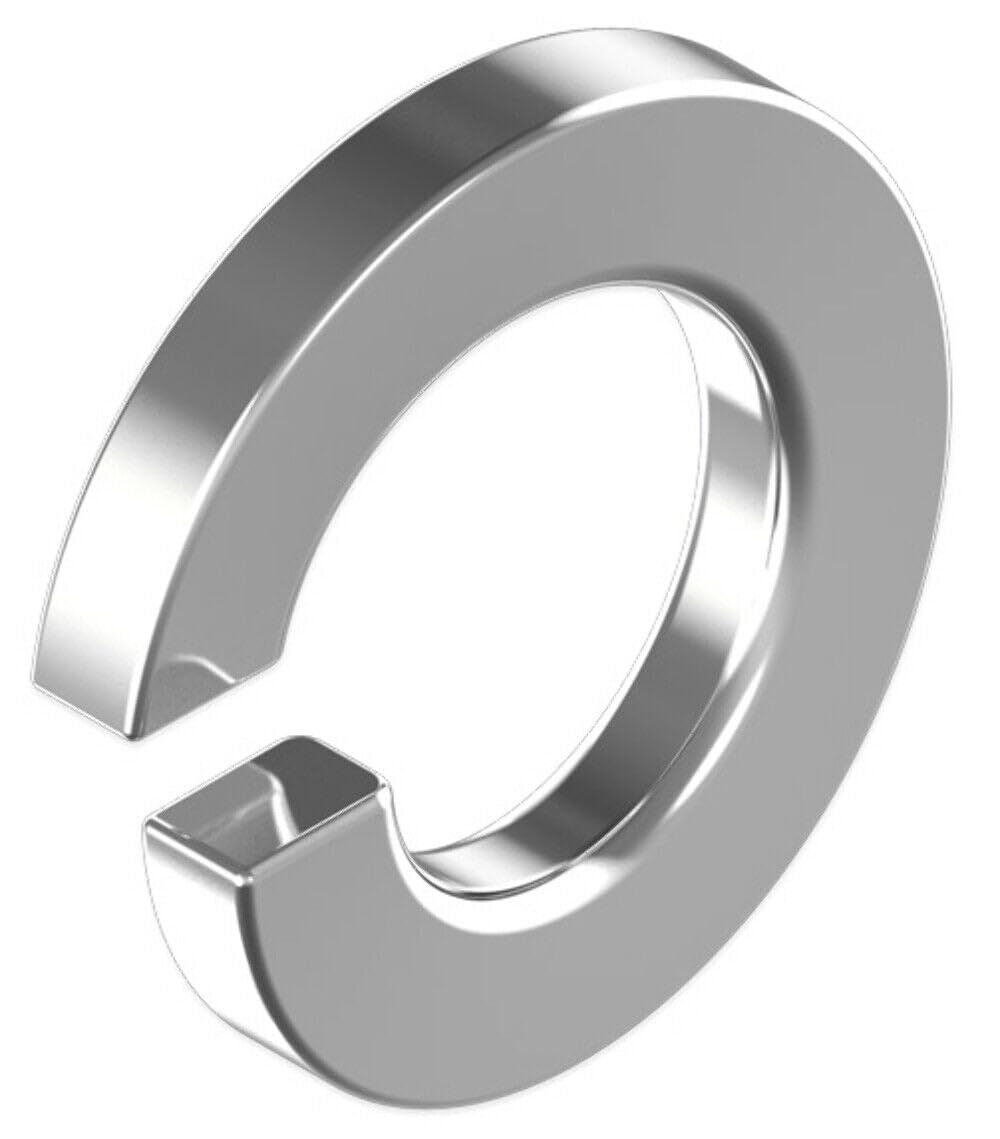 Spring Washers M16 (Pack of: 10) Rectangular Stainless Steel A2 Split Lock DIN 127