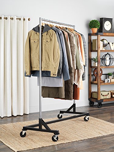 Whitmor Commercial Garment Z-Rack - Silver / Black #TOP1