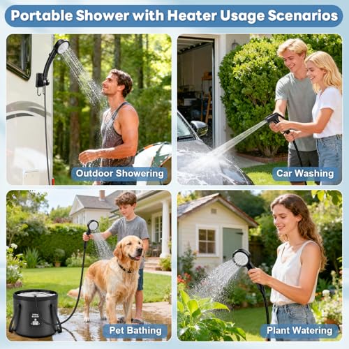 Douche portable pour camping et vanlife au jet modulable - 6