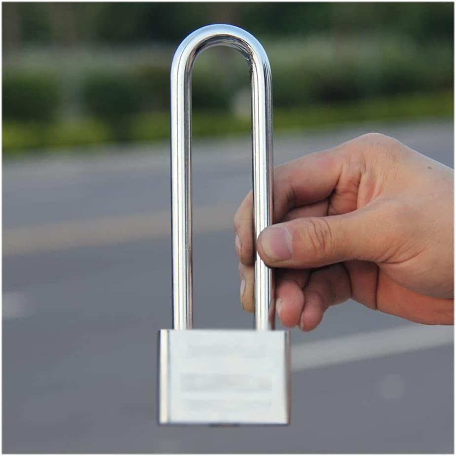 Heavy Locks Long Lock Beam Bike Padlock Security Lock Door Cabinet Drawer Gate Lock with Keys Lock Long Beam Glass Door Lock U-Locks for Bicycles