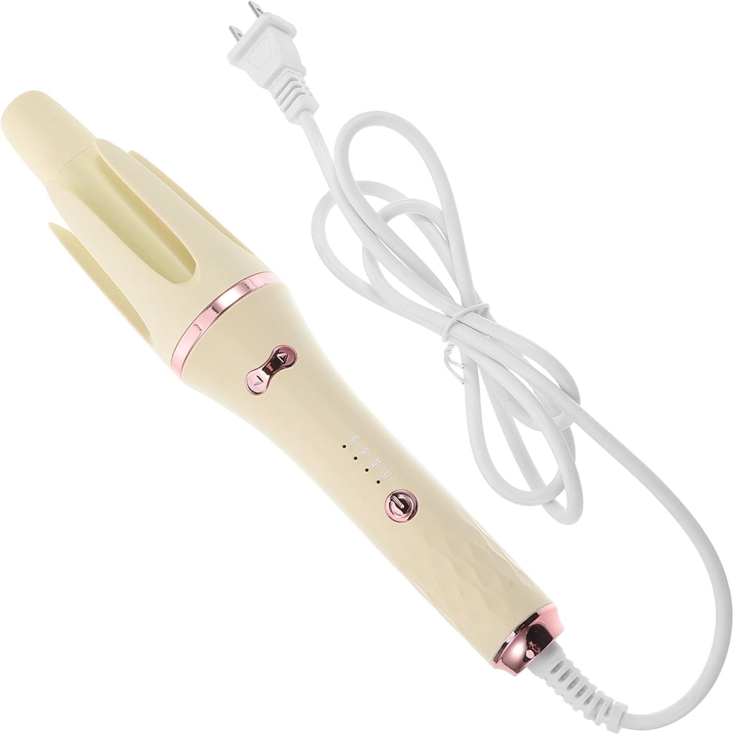 Garneck Automatic Rotating Hair Curler for Women with Ionic Hair Care and Advanced Heating Technology, Portable Curling Wand for On-the-go Styling, US Plug