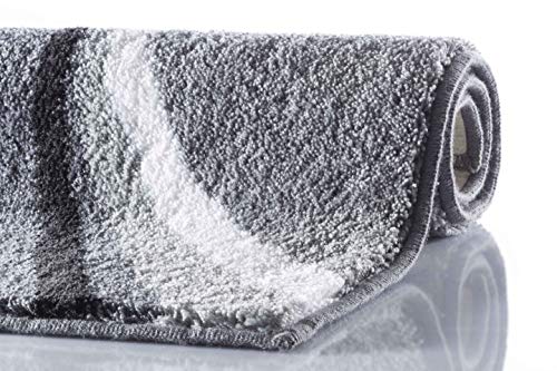 Grund Bath Mat, Ultra Soft and Absorbent, Anti Slip, 5 Years Warranty, LUCA, Bath Mat 70x120 cm, Grey