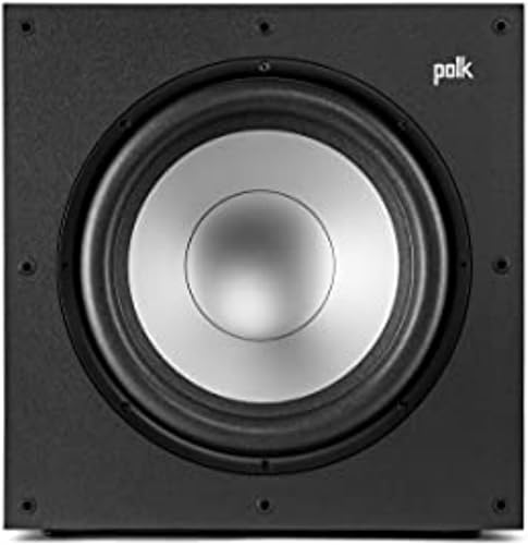 Miniatura 10 de Polk Monitor XT12 Powered Sub - Woofer equilibrado de 12 pulgadas y amplificador de clase AB de 100 W, gabinete MDF de baja resonancia y rejilla