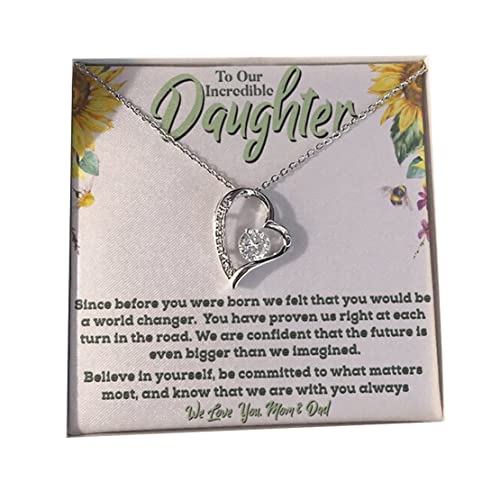 Mom's Gift: Daughter Necklaces With Light Box - Birthday & Christmas Idea