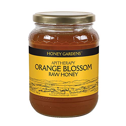 Honey Gardens Apitherapy Raw Honey | Orange Blossom | 100% Pure, US Grade