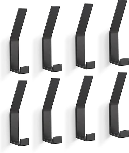 Perchero para colgar en la pared, paquete de 8 unidades, ganchos de cuerda para toallas de baño KYOEON para cocina, puerta, gabinete, baño,