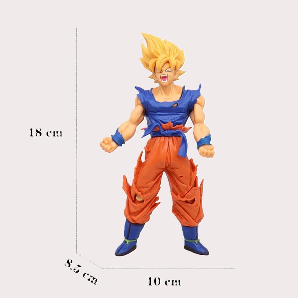 Image of Awestuffs Gokuu Super Saiyan I Large Action Figure Limited Edition Figure Manga Toy Collectible (Gokuu Super Saiyan I Angry)
