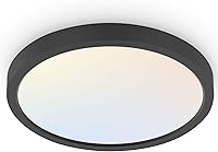 Vista 16 de hykolity – Luz LED redonda plana de 12 pulgadas con temperatura de color seleccionable (CCT), 24W, 3000K/4000K/5000K, luz de techo empotrada