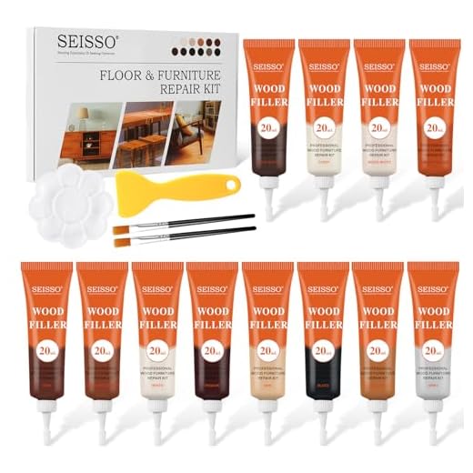 SEISSO Kit di riparazione di mobili, kit di riparazione di pavimenti in legno, kit di ritocco per mobili, riparatori di graffi, porta, pavimento