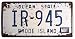 ERLOOD Rhode Island IR-945 Ocean State, United States,Retro Vintage Auto License Plate Tin Sign Embossed Tag Size Home Pub Bar Decor 6 X 12