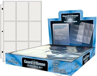 GuardHouse Shield 9 Pocket Trading / Sports / Baseball Card Pages Box of 100