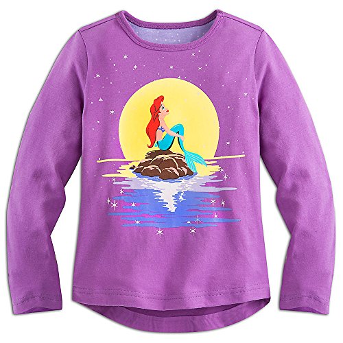 T-shirt Disney La Petite Sirène pour fille en violet à manches longues