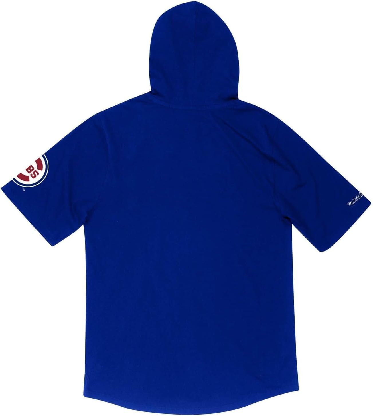 Mitchell & Ness Chicago Cubs Royal Blue Short Sleeve Pull Over Hoodie