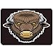 LiminiAOS Tappetino da Bagno Personalizzato, Illustrazione della Mascotte del Bisonte, Tappeto da Bagno in Peluche con Rivestimento Antiscivolo