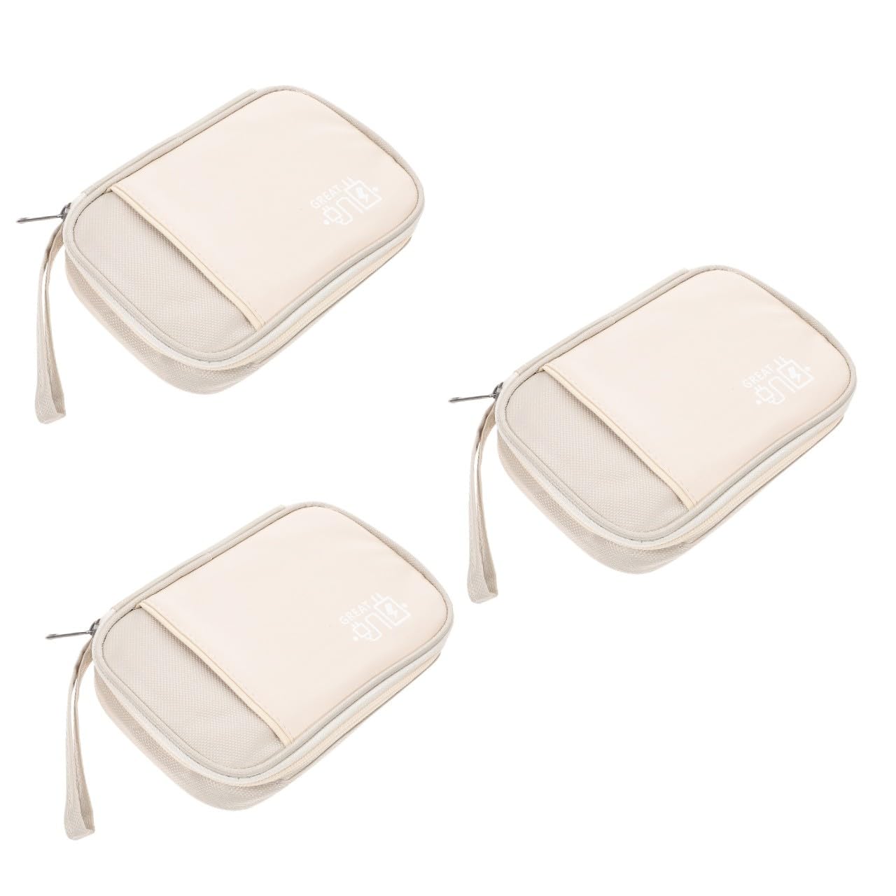 OSALADI 3 Pezzi Custodia Multifunzione Custodia Elettronica Gadget Da Viaggio Piccolo Rossetto Portafoglio Custodia Per Cavo Organizer Per Cavo Da Viaggio Borsa Per Elettronica Custodia