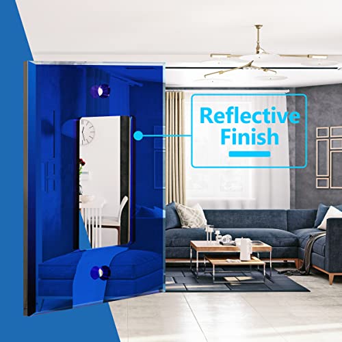 LIDER Reflective Decorator Wall Plate, Mirrored Light Switch Plate, Plexiglass Outlet Cover, Oversized 1-Gang 5.25" x 3.44", LWP-31O-ABL, Acrylic, Mirror Glass Blue, 1-Pack by LIDER - Image 3