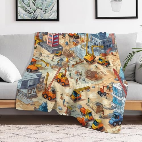 Manta de forro polar de construcción 130x150 cm para sofá 3