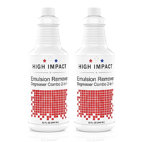 MOEHAIR High Impact Emulsion Remover and Degreaser 2-in-1 Combo for Screen Printing 32 Fl Oz - Pack of 2