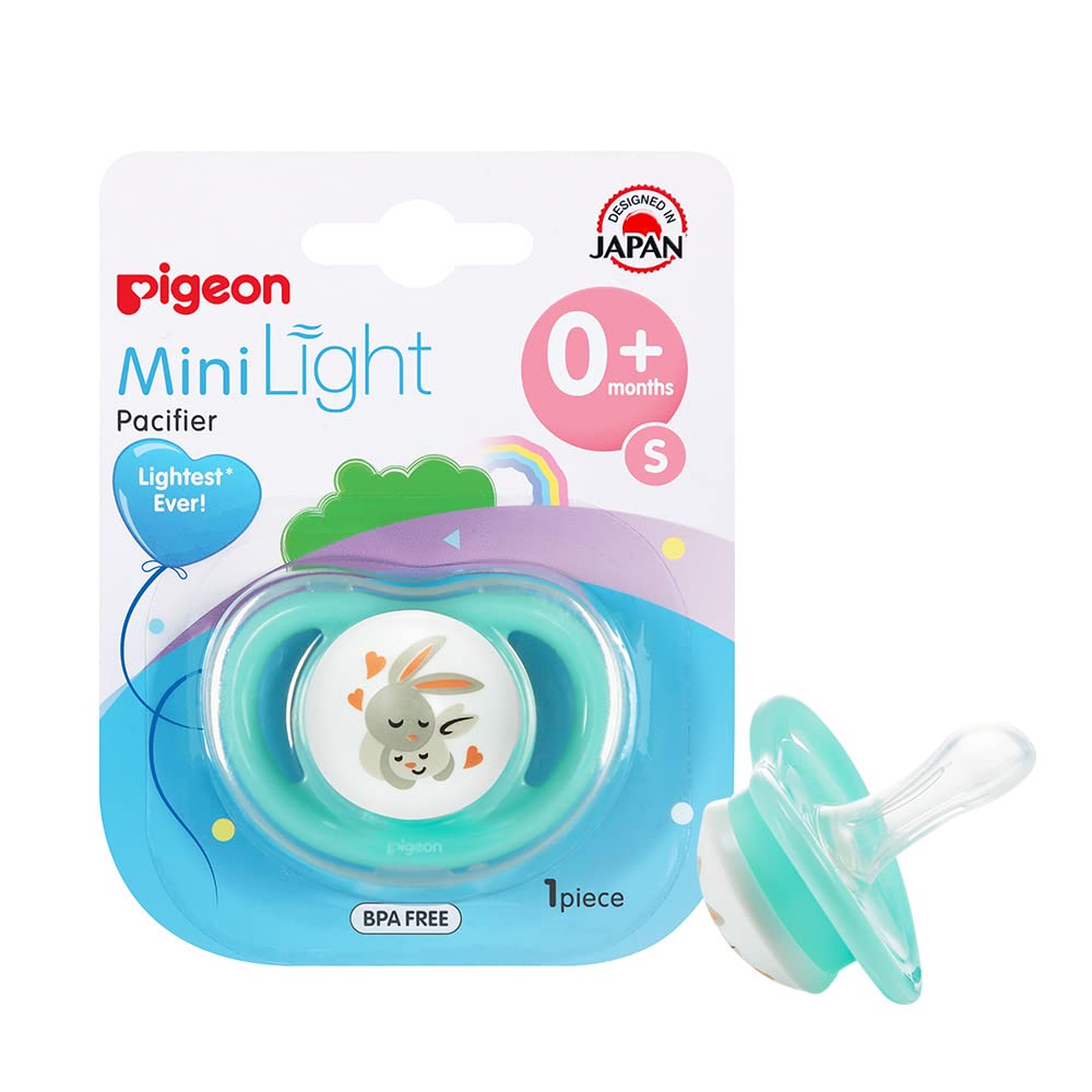 Pigeon Pigeon, Minilight Pacifier, Ultra Light Weight, Soft Silicone Nipple, Bpa Free, S Size, Unisex
