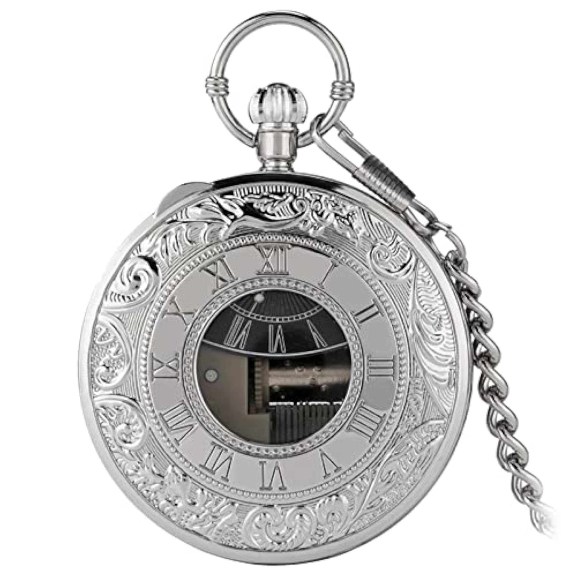 Men's Retro Quartz Pocket Watch with Musical Movement