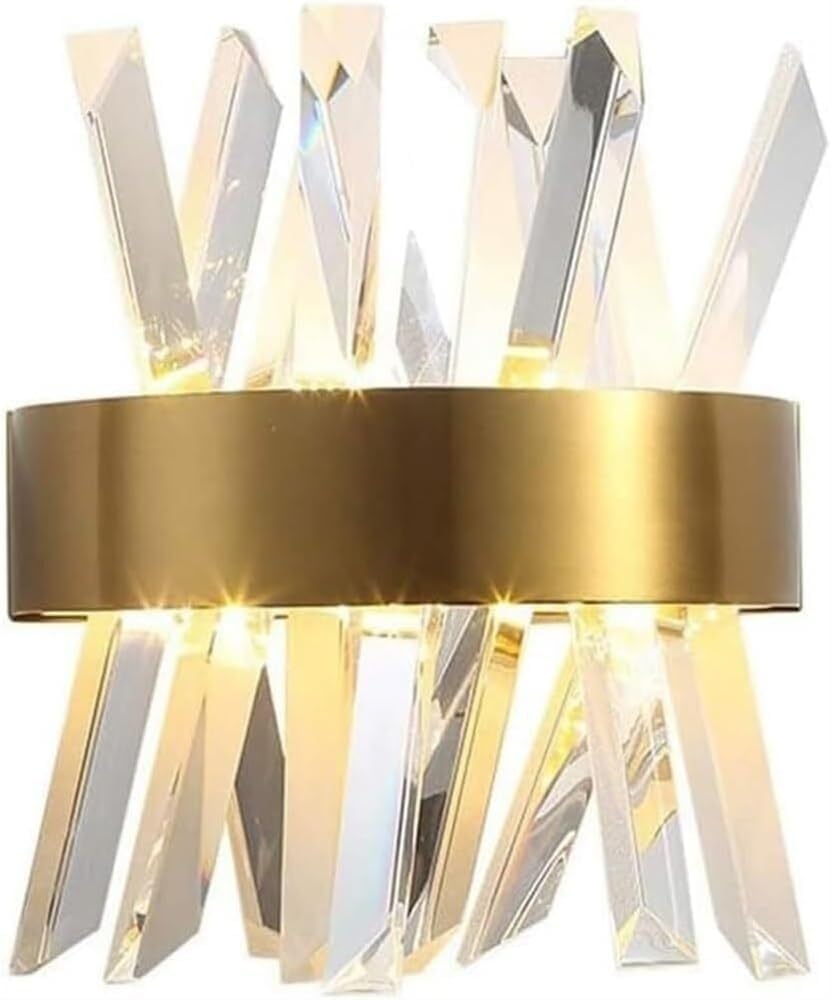 Gold Vanity Wall Light Simple Crystal Lamp K9 Doorway Sconce Lamps sconces