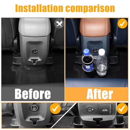 Organizador Expansor Portavasos trasero para Ford Maverick miniatura 2