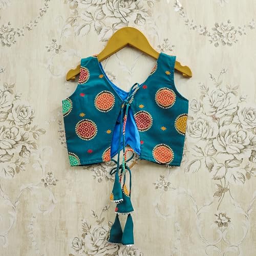 Image of Kids Lehenga Choli Set for Girls Rayon Printed Lehenga with Stylish Blouse & Georgette Dupatta | Ethnic Wear for Girls | Navratri, Wedding