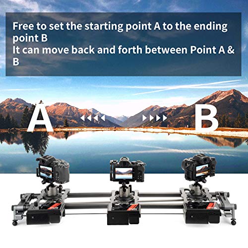 Yc Onion Motorized Camera Slider 100Cm / 39'' App Control Carbon Fiber Loads Up To 20Kg/ 44.09Lb Horizontals Motor Time Lapse Video Camera Dslr Video Movie Photography Camcorder Stabili. #TOP3