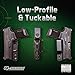 Q-Series IWB Minimalist Concealed Carry Holster - Fits Smith & Wesson M&P Shield Plus, All Calibers (Not Compatible with Shield EZ)