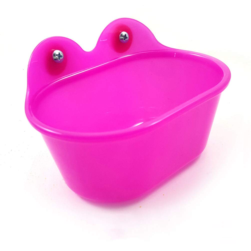 Hypeety Bird Bathroom Accessory Portable Bird Bath Small Bird Bathtub Bath Basin Parrot Supplies Bathing Tub Bath Box for Birds (Purple)