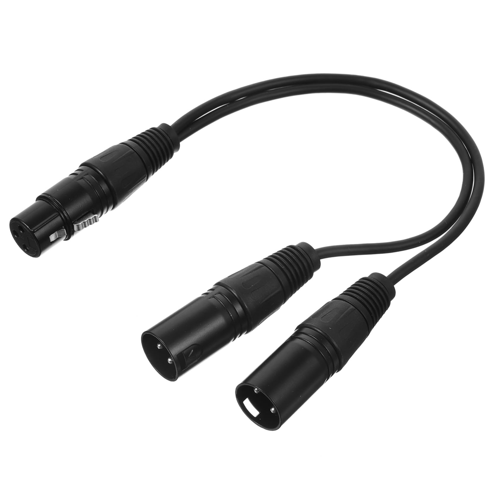 Lurrose 4 Stück Xlr Y Splitter Kabel Dual Xlr Buchse zu Langlebiges Audio Adapterkabel für Mikrofone Hohe Geräuschunterdrückung für Lautsprecher Mischpulte