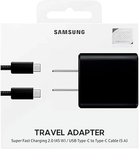 Miniatura 5 de Samsung Cargador de pared de carga súper rápida USB-C oficial de 45 W (negro)