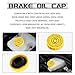 Brake Fluid Cap Replacement OEM #4683656AB 5014518AA Brake Master Cylinder Cap Compatible with 2001-2017 Jeep Wrangler 2009-2020 Dodge Journey 2014-2020 Cherokee 2017-2020 Brake Fluid Reservoir Caps