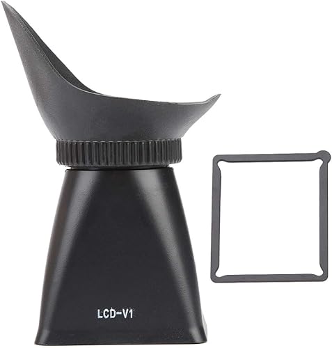 Visor de zoom de cámara, accesorio de lente 2.8X pantalla LCD con capucha extensor de parasol para Canon para Nikon para Sony (V1 Plug)