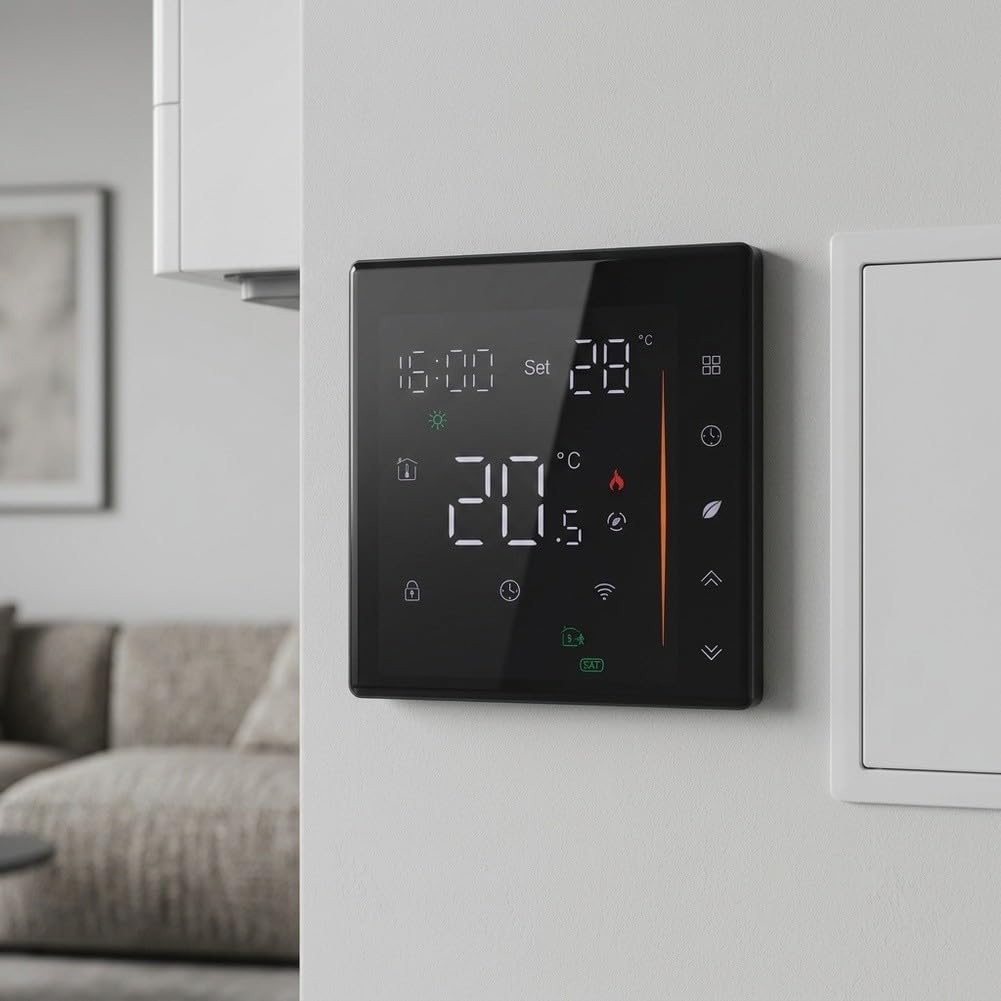 Wifi programmable gris, économe en énergie électrique pour double capteur (gris, électrique)