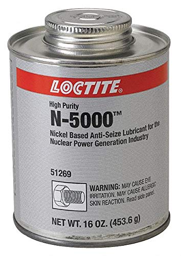 Loctite 51243 Silver LB N-5000 High-Purity Anti-Seize Lubricant, -20 Degree F Lower Temperature Rating to 2400 Degree F Upper Temperature Rating, 8 fl. oz. Brush Top Can