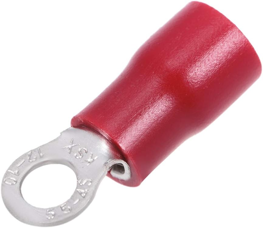 uxcell RV5.54 Insulated Electrical Crimp Terminal, Ring