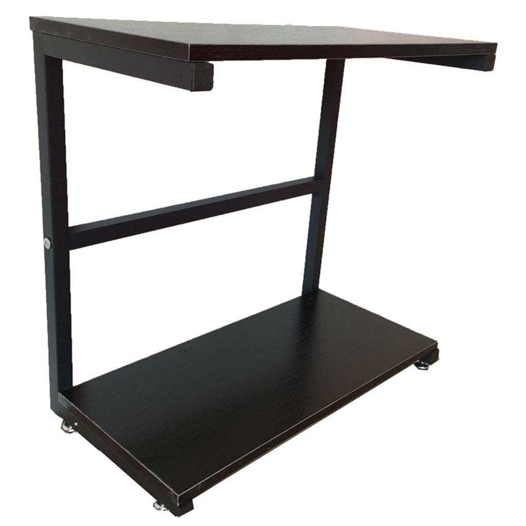 Zheng Hui ShopPrinter Shelf Desktop Neck Rack Rack Computer Heightening Desk Rack Monitor Screen Rack File Storage Rack (Color : Black, Size : 60 * 30 * 58cm)