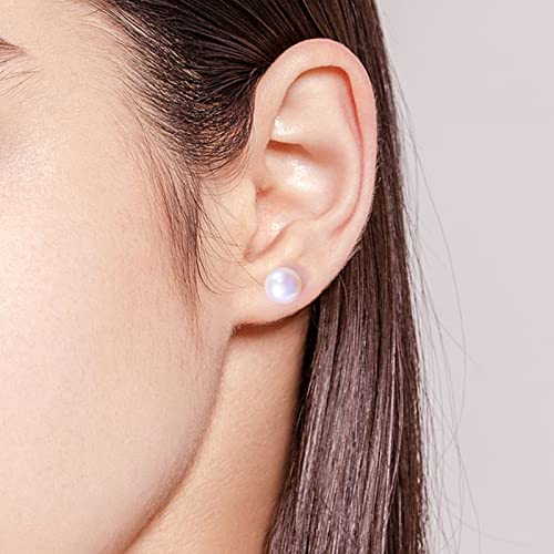 Limerencia Hypoallergenic F136 Pure Ttitanium Handpicked White Freshwater Cultured Pearl Earrings G23 Implant Grade Piercing Studs2