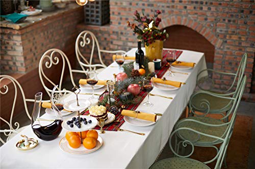 KOFFOTA Cotton Napkins for Dinner.Thanksgiving Cloth Napkins Fall Table Decorations Thick,Whashable,Durable Easy Care for Everyday Use,Parties, Restaurants.1818 (Gold,Set of 12)