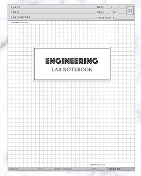 Engineering Lab Notebook: Engineer Laboratory Experiments Using Quadrille Graph Paper : 100 Pages Professional Layout 8 X 10