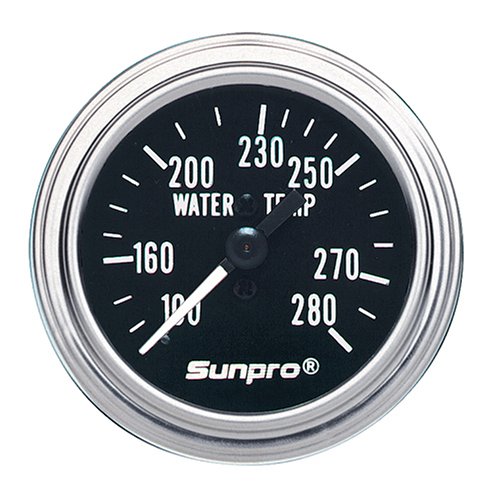 Sunpro CP7975 Mechanical Water Temperature Gauge Black Dial Amazon