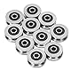 V1804 V-Nutlager, 10Pcs 4 * 18 * 8 mm Tiefe U-Nut Nutkugellager Doppelt Geschirmte Miniaturkugellager Schienenlagerführung Riemenscheibe, Lager Stahlkettenrad Für 3D-Drucker, Motor, Skateboards