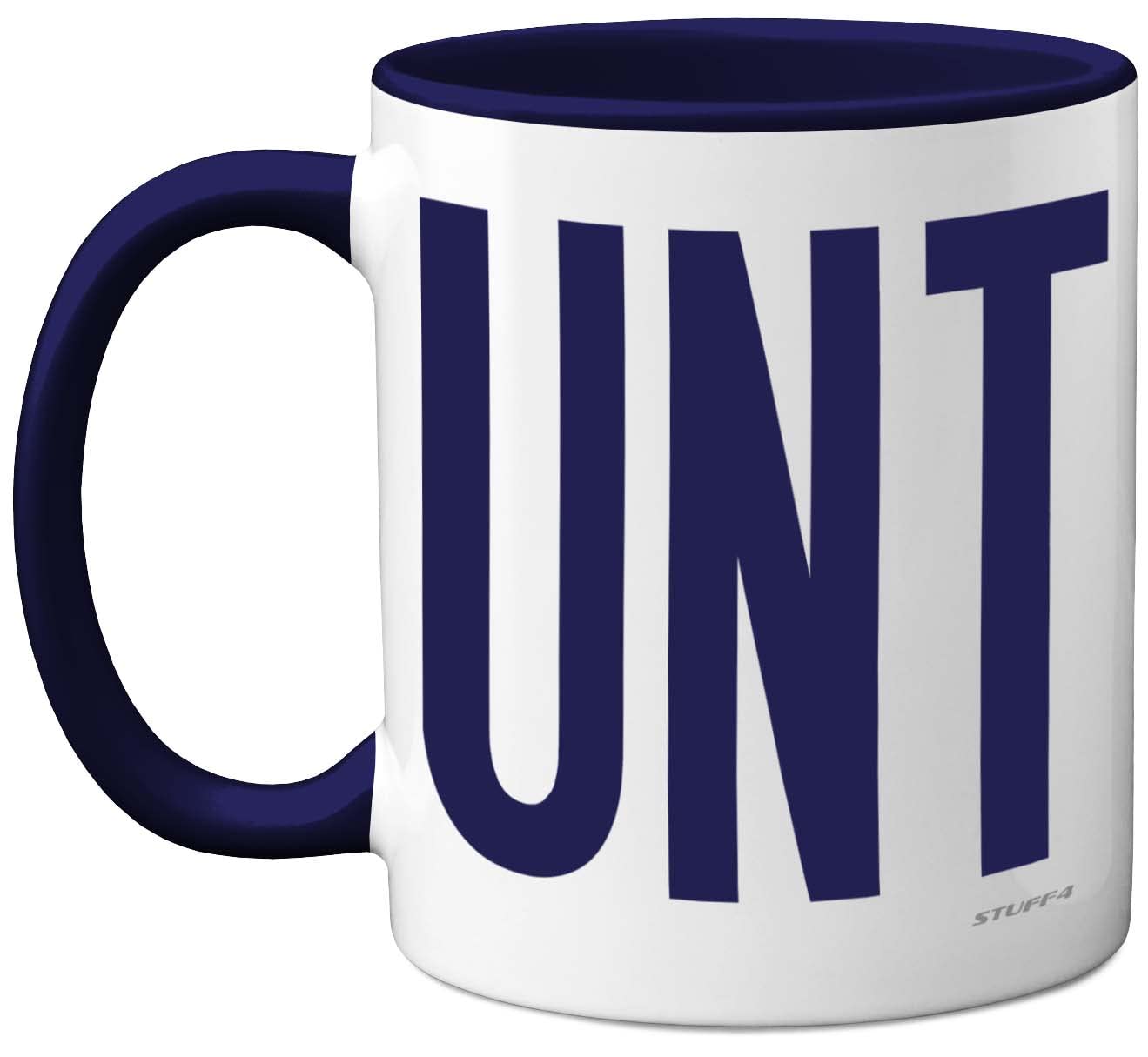 Funny Mugs for Men Women - C UNT Mug - Fun Sarcastic Slogan Gifts for Work Colleagues, C*nt Crude Rude Novelty Joke Gag Humour Birthday Present Friends, 11oz Navy Blue Ceramic Dishwasher Safe Mugs