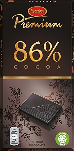 Marabou Premium Dark Chocolate 86% Cocoa, 2 x 100g