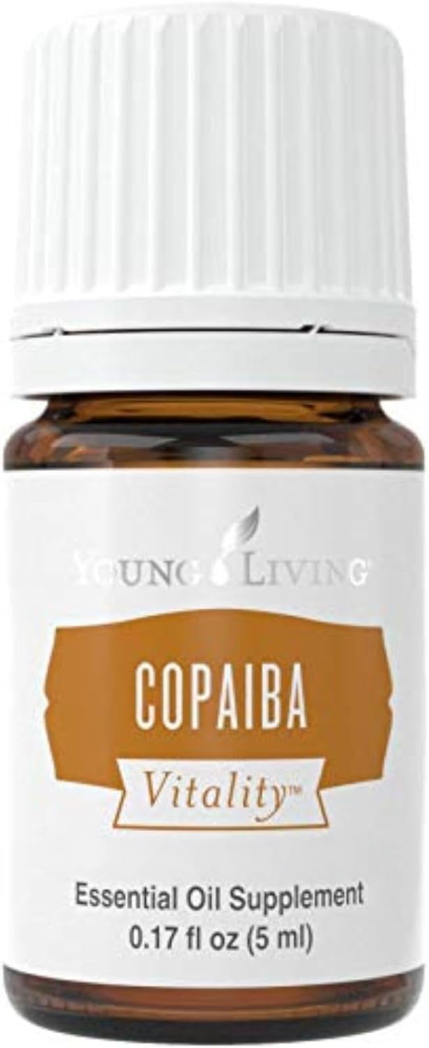 Young Living Copaiba Vitality Essential Oil – 100% Pure, Dietary Use, Mild & Earthy Flavor, 5ml